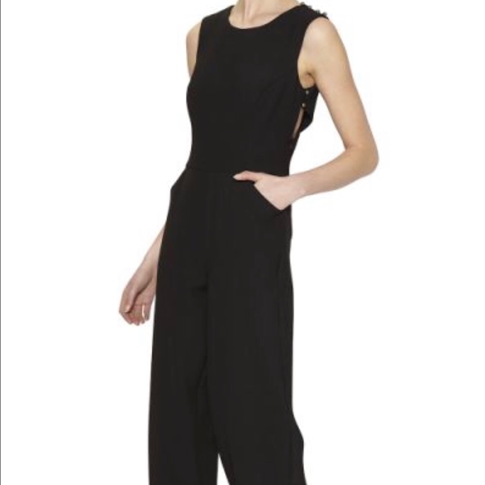 Nicole Miller Artelier Black Crossback Jumpsuit